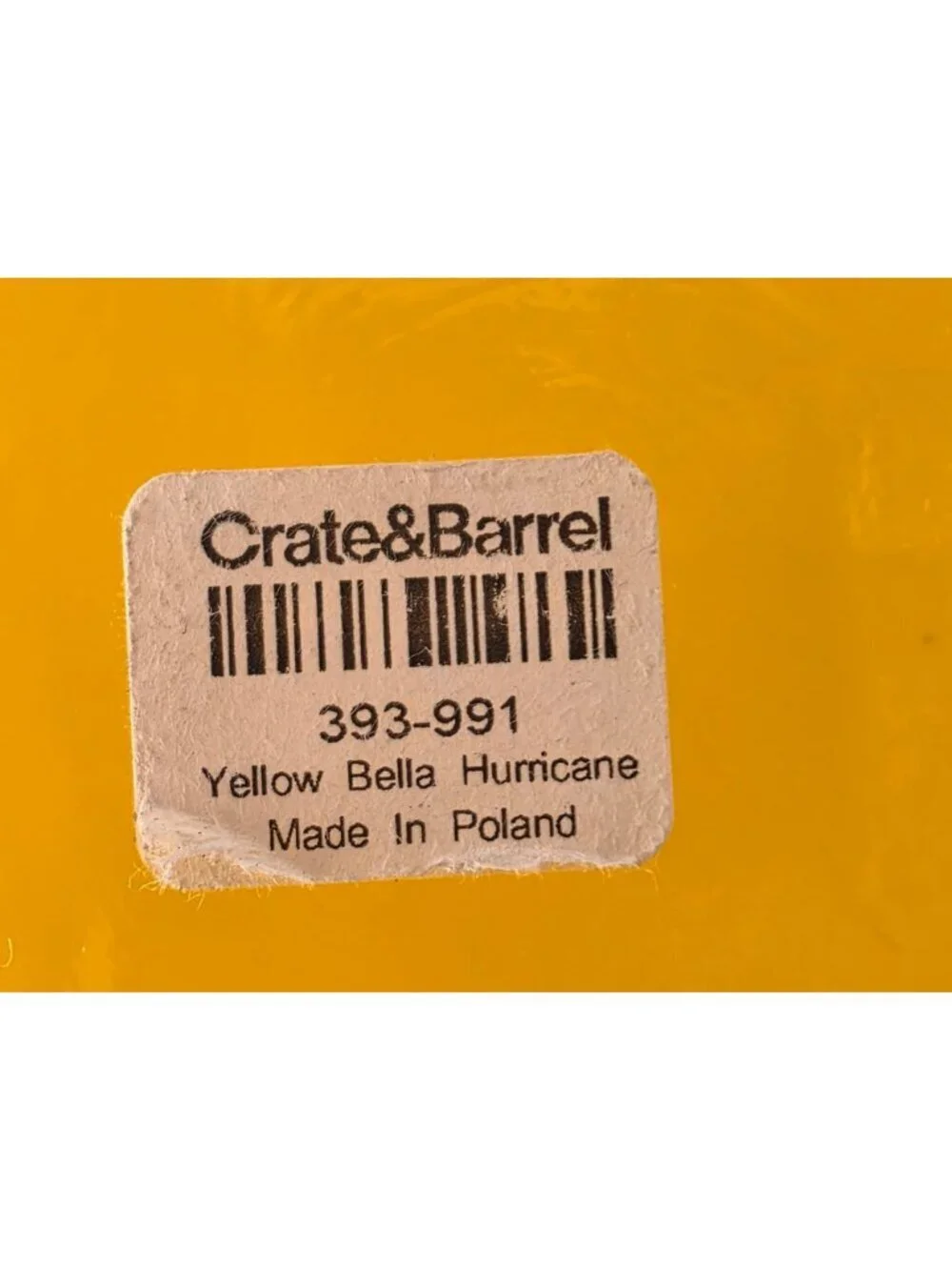 Crate & Barrel warm amber